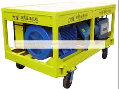 Boya Temizleme Pas Temizleme için 75KW Endüstriyel Jet Yıkama Ekipmanları Yüksek Basınçlı Yıkama Makinesi