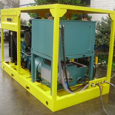 90kw Hidro Kumlama Ekipmanları Endüstriyel Su Jeti Temizleyici Makinesi 800bar