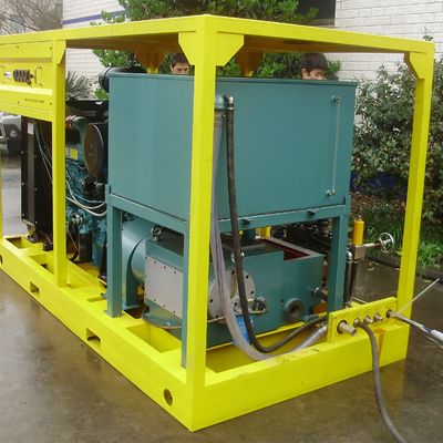 55kw 10000psi Endüstriyel Su Jet Temizleme Makinesi Dizel Motorlu