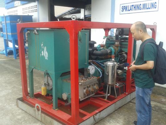 90kw 1500bar Hidro Kumlama Ekipmanları Endüstriyel Su Patlatma Makinesi